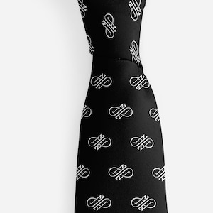 Monogram Personalized Men&#39;s Tie, Necktie, Father&#39;s Day Gifts, Gifts for Him, Mens Gifts, Mens Clothing, Personalized gifts for Dad