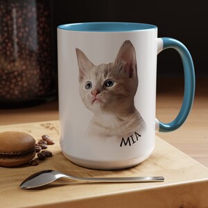 Pet Portrait Mug cat Custom Mug Pet Photo Mug cat Memorial Gift Cat Mug Personalized Pet Gifts For cat Mom Mug Personalized cat Mug Dad Mug