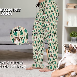 Men Cat Pajama Pants Etsy
