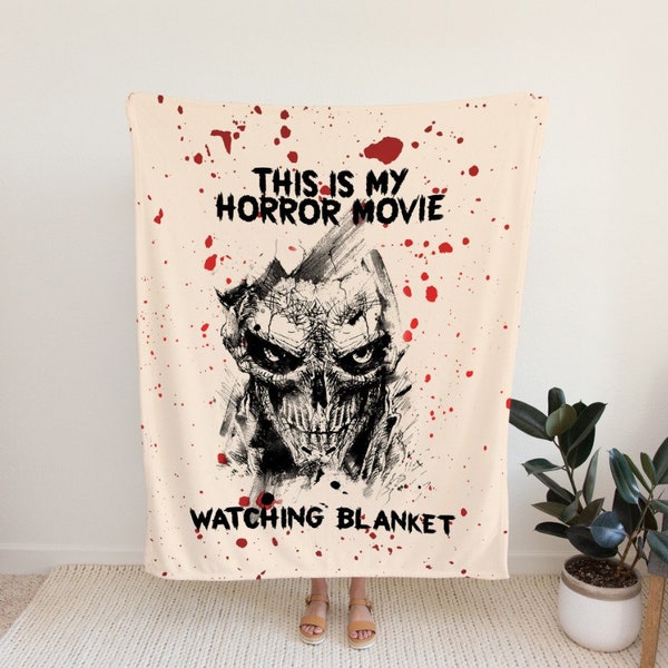 This is My Horror Movie Watching Blanket Etsy