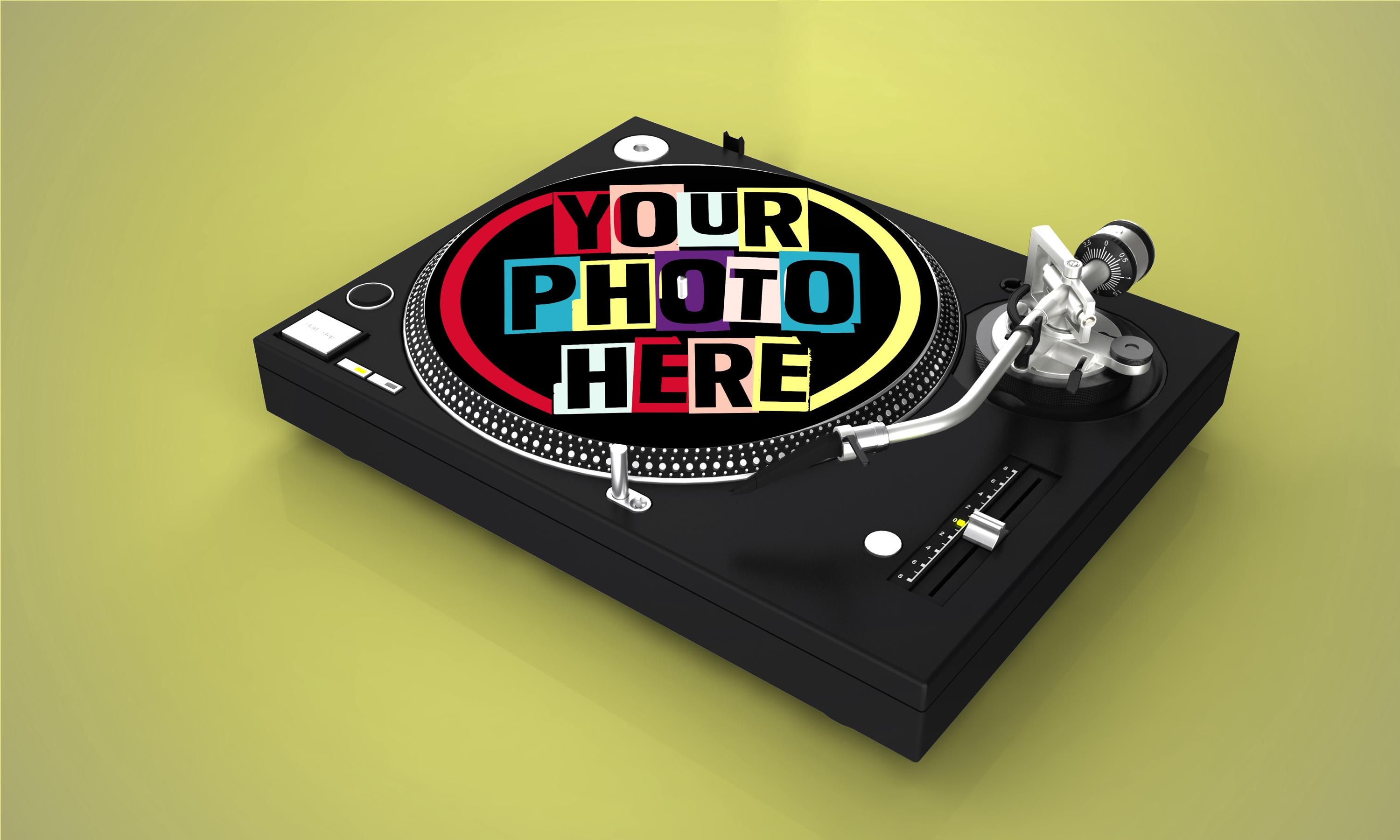 カスタムDJスリップマット パーソナライズされたレコードプレーヤー 