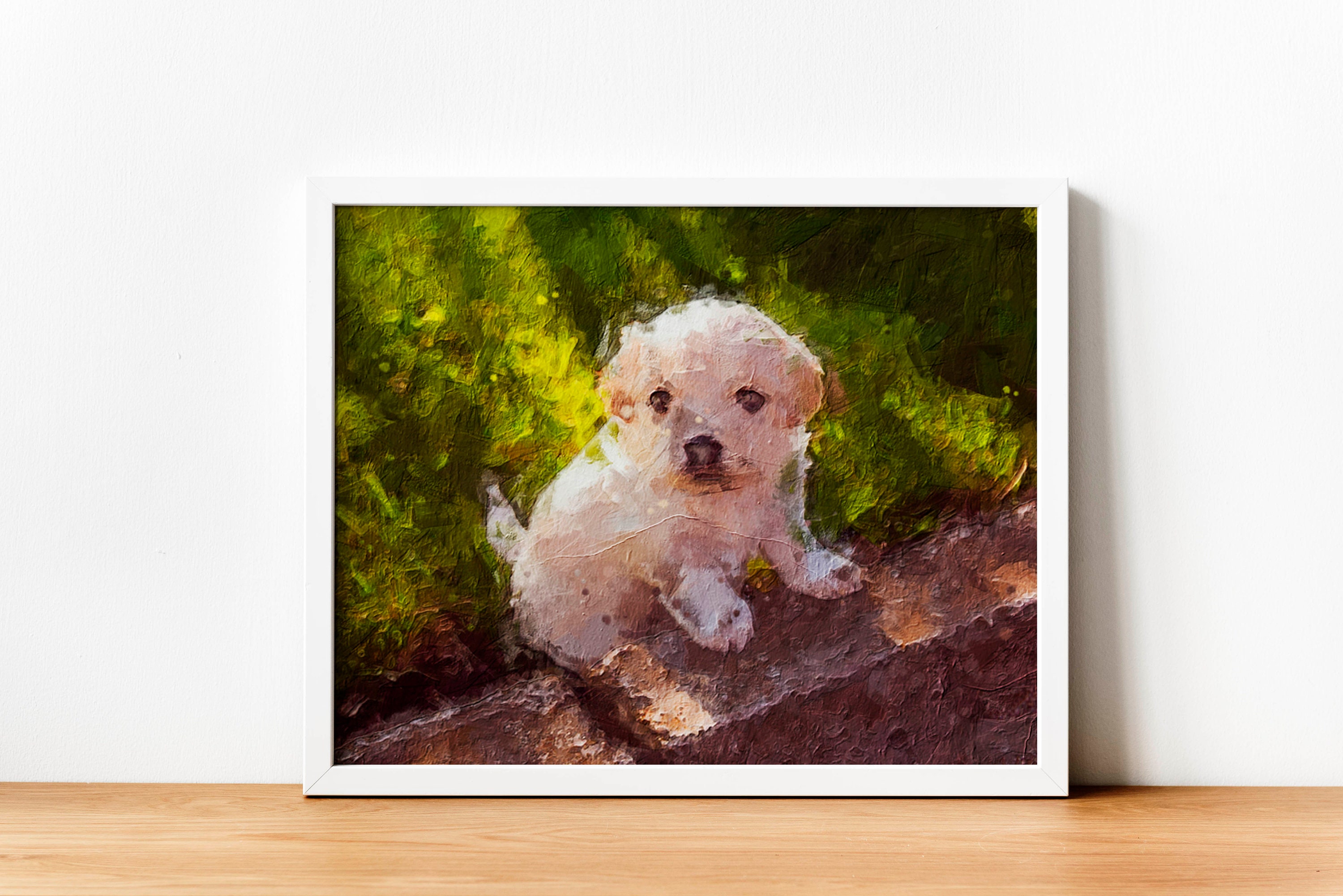 Personalized Dog Portrait Poster / Custom Pet Portrait / Oil Etsy UK
