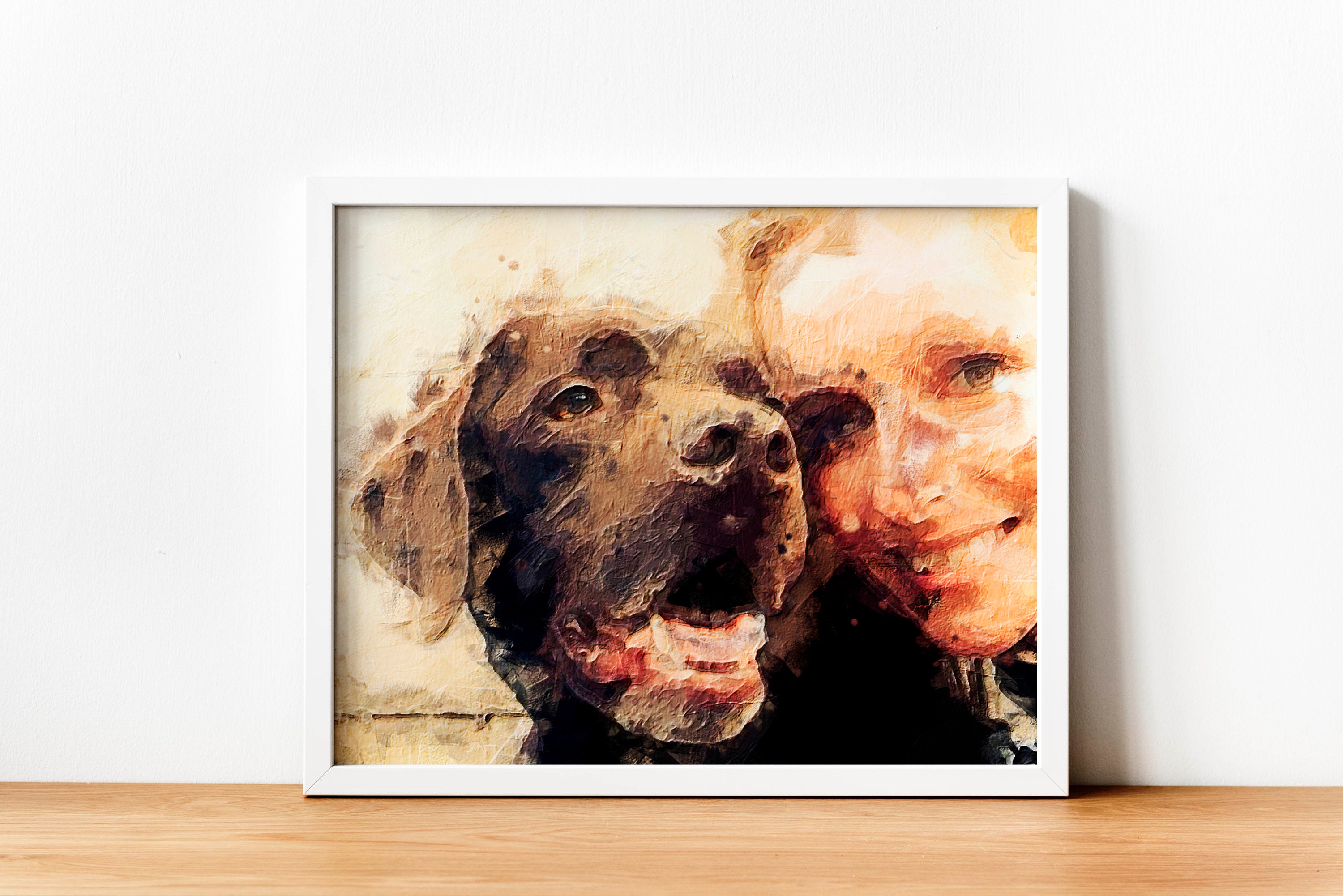 Personalized Dog Portrait Poster / Custom Pet Portrait / Oil Etsy UK