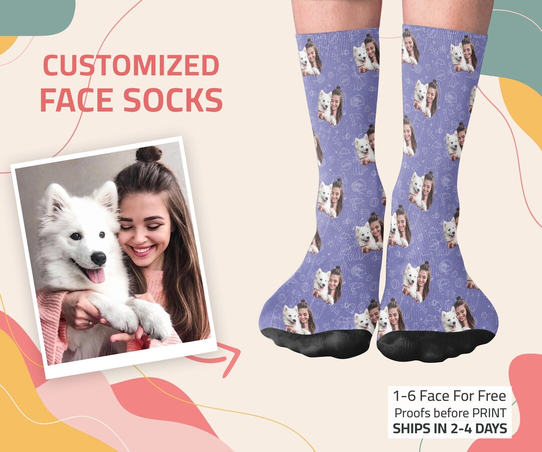 Customized Face Socks, Personalized Photo Socks, Best Friends Socks, Gift for Him, Gift for Her