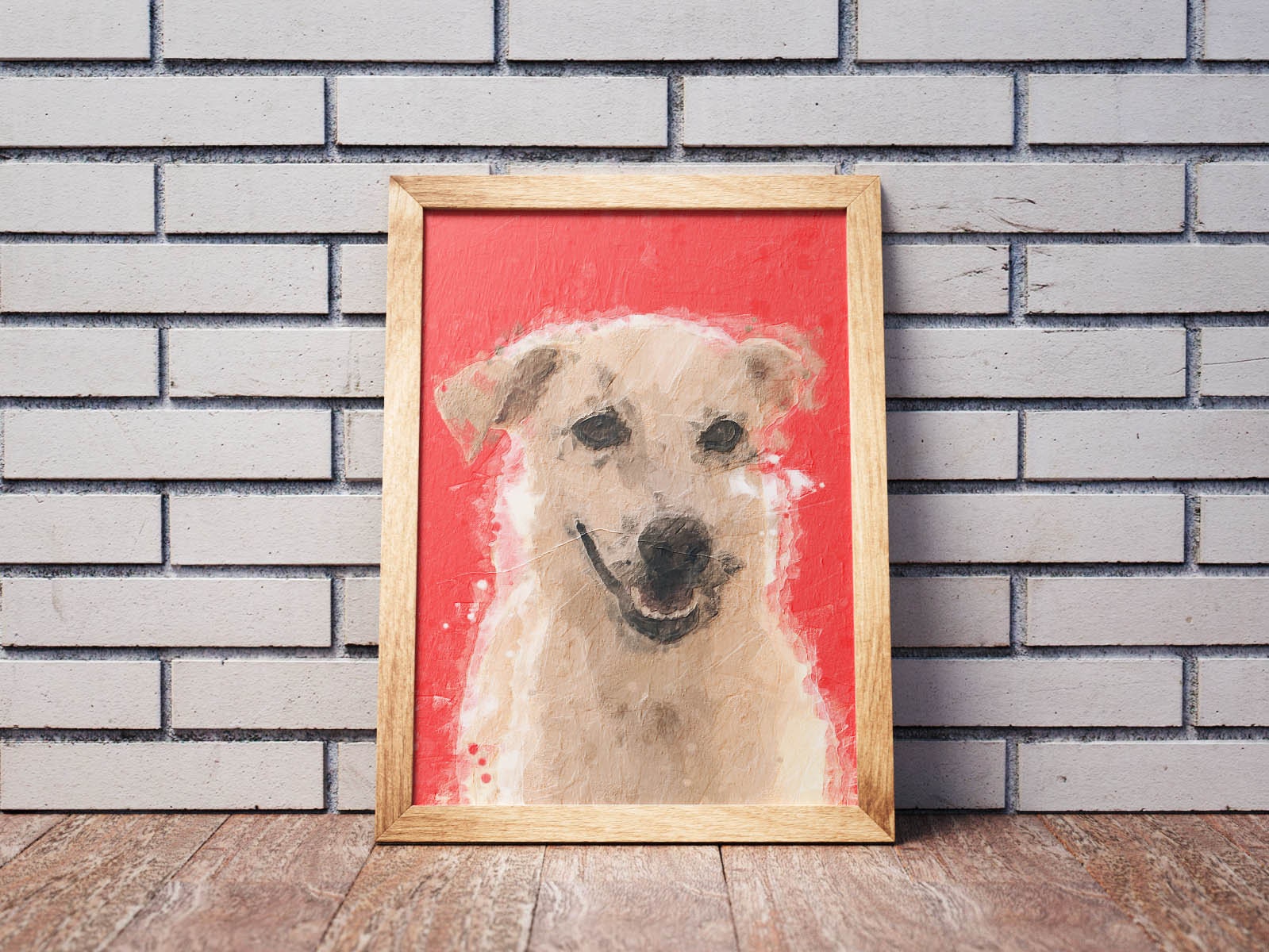 Personalized Dog Portrait Poster / Custom Pet Portrait / Oil Etsy UK