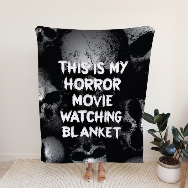 This is My Horror Movie Watching Blanket Etsy