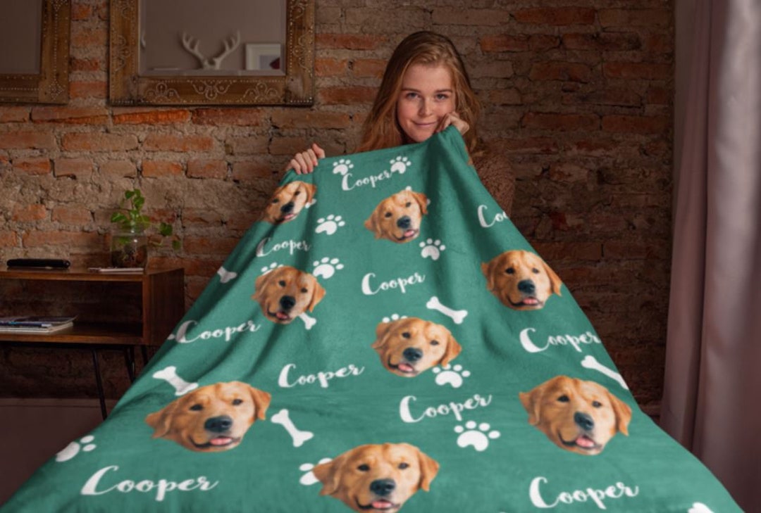 Personalized Pet Photo Blanket, Pet Blanket Using Photo, Custom Dog ...