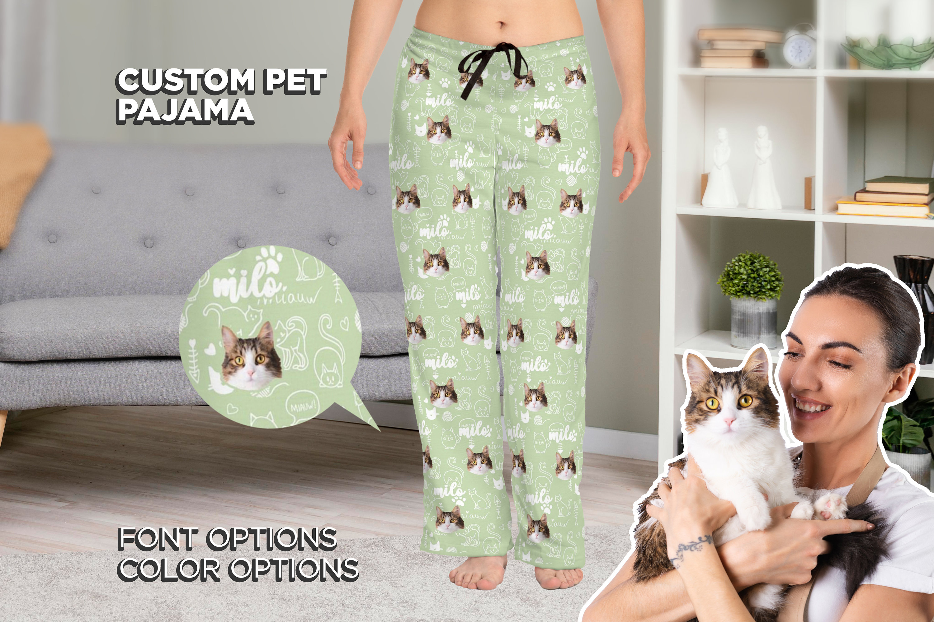 Pyjama chat homme Etsy France