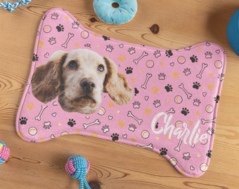 Personalized Custom Dog Face Bowl Mat Customized Pet Placemat New Puppy Supplies Kid Table Spills