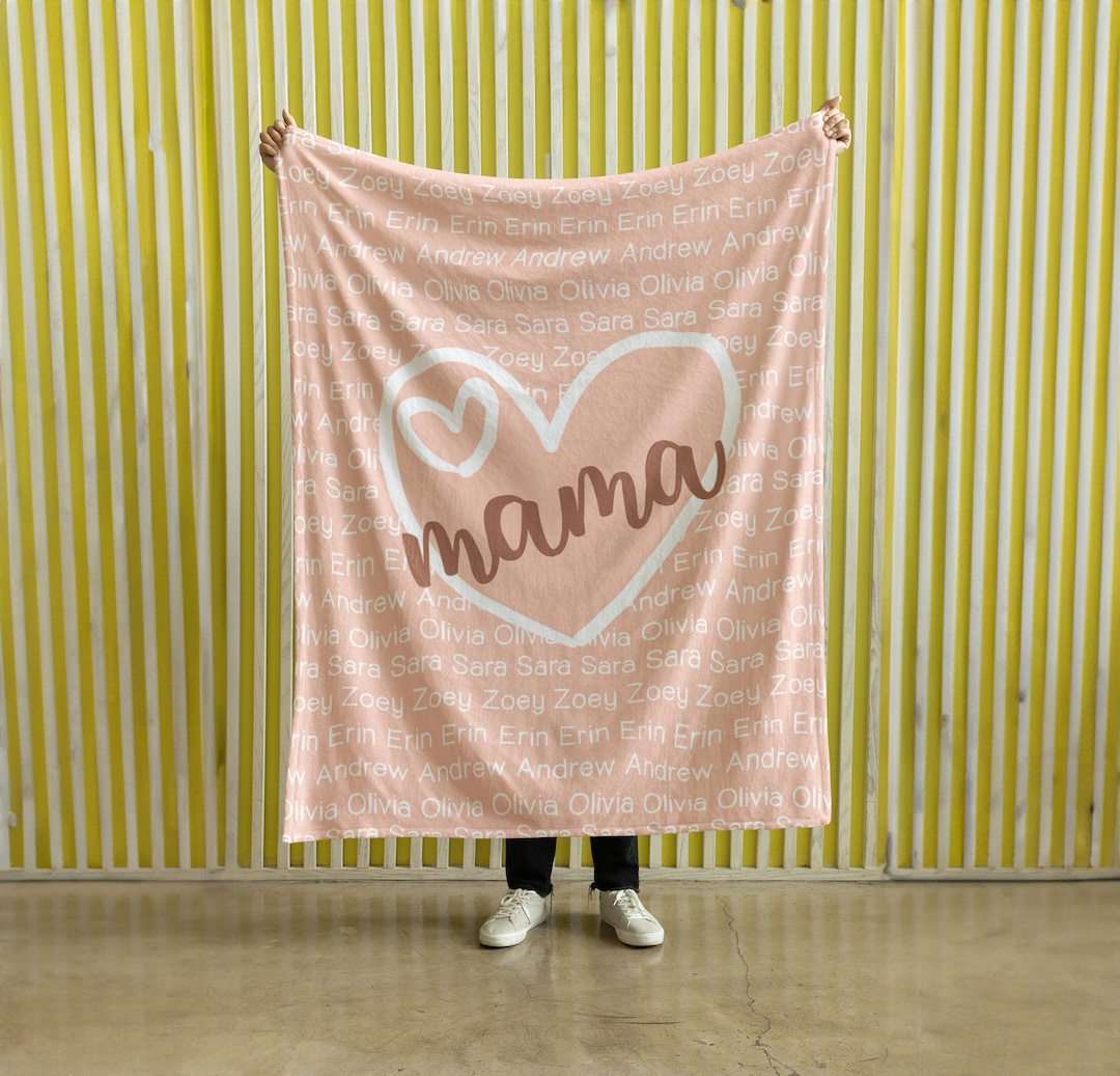 Custom Valentines Blanket Mimi Blanket Grandma Gran Nana Gigi Blanket Grandma Gift Mimi Blanket