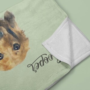 Custom Dog Face Blankets, Pet Blanket Using Pet Photo + Name, Fleece Dog Blankets, Customized Photo Throws, Dog Dad Gifts, Pet Lover Gifts image 9