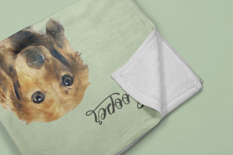 Custom Dog Face Blankets, Pet Blanket Using Pet Photo + Name, Fleece Dog Blankets, Customized Photo Throws, Dog Dad Gifts, Pet Lover Gifts image 9