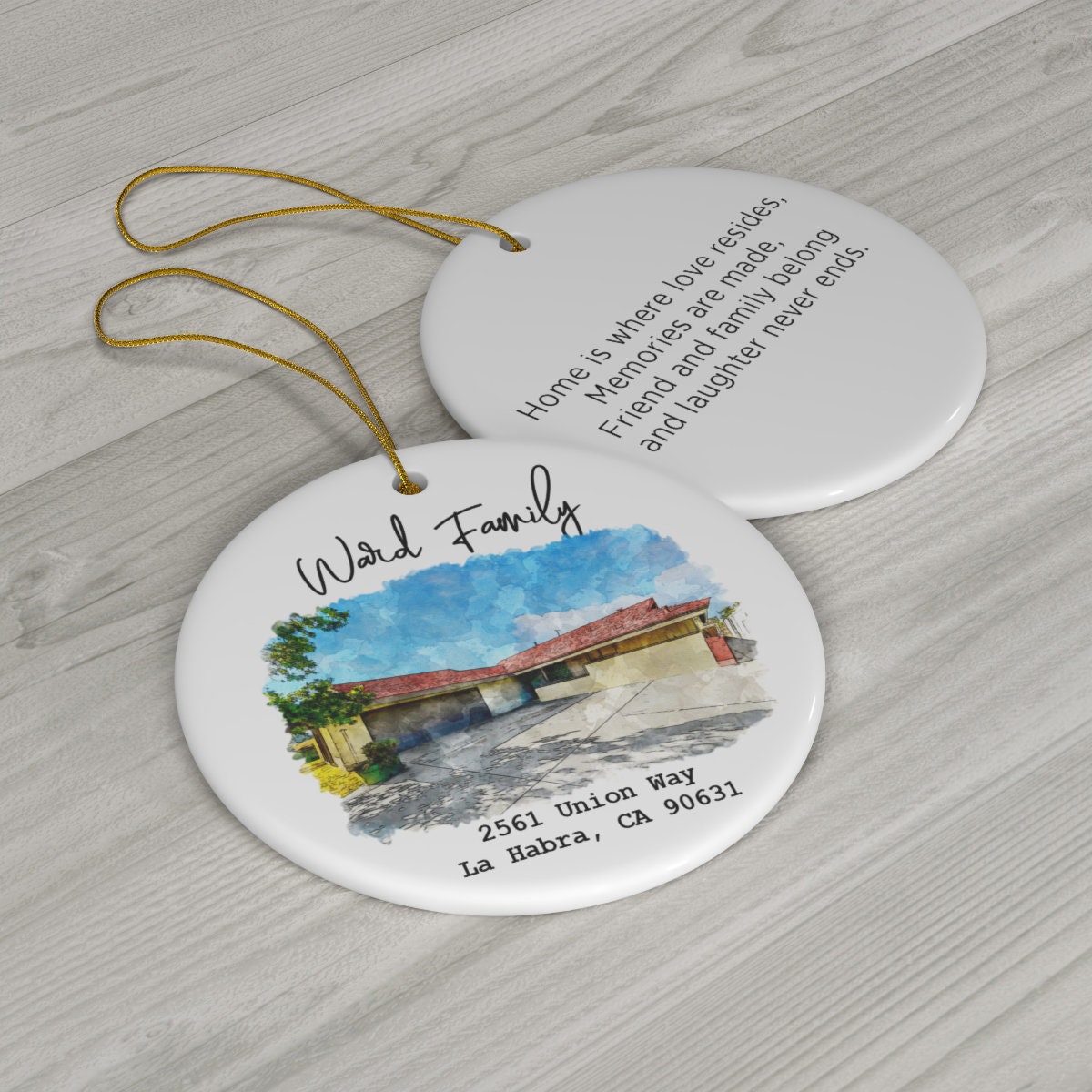 Personalized New Home Photo Ornament Custom House Address - Etsy