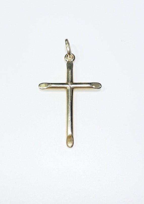 Vintage 14 karat Yellow Gold Cross Pendant