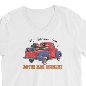 American Girl T-shirt, 4th of July Tees, Patriotic tees
