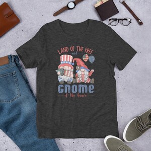 Fourth of July Unisex t-shirt, Patriotic Gnome Shirts, 4th of July Shirts, Patriotic Shirts