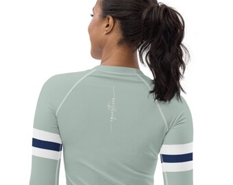 Equestrian Gift - Equestrian Clothing - Equestrian Long Sleeve Top - Horseback Riding Shirt -  Equestrian Shirt - Mint Green