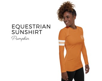 Chemise équestre pour femme - Orange brûlé - France