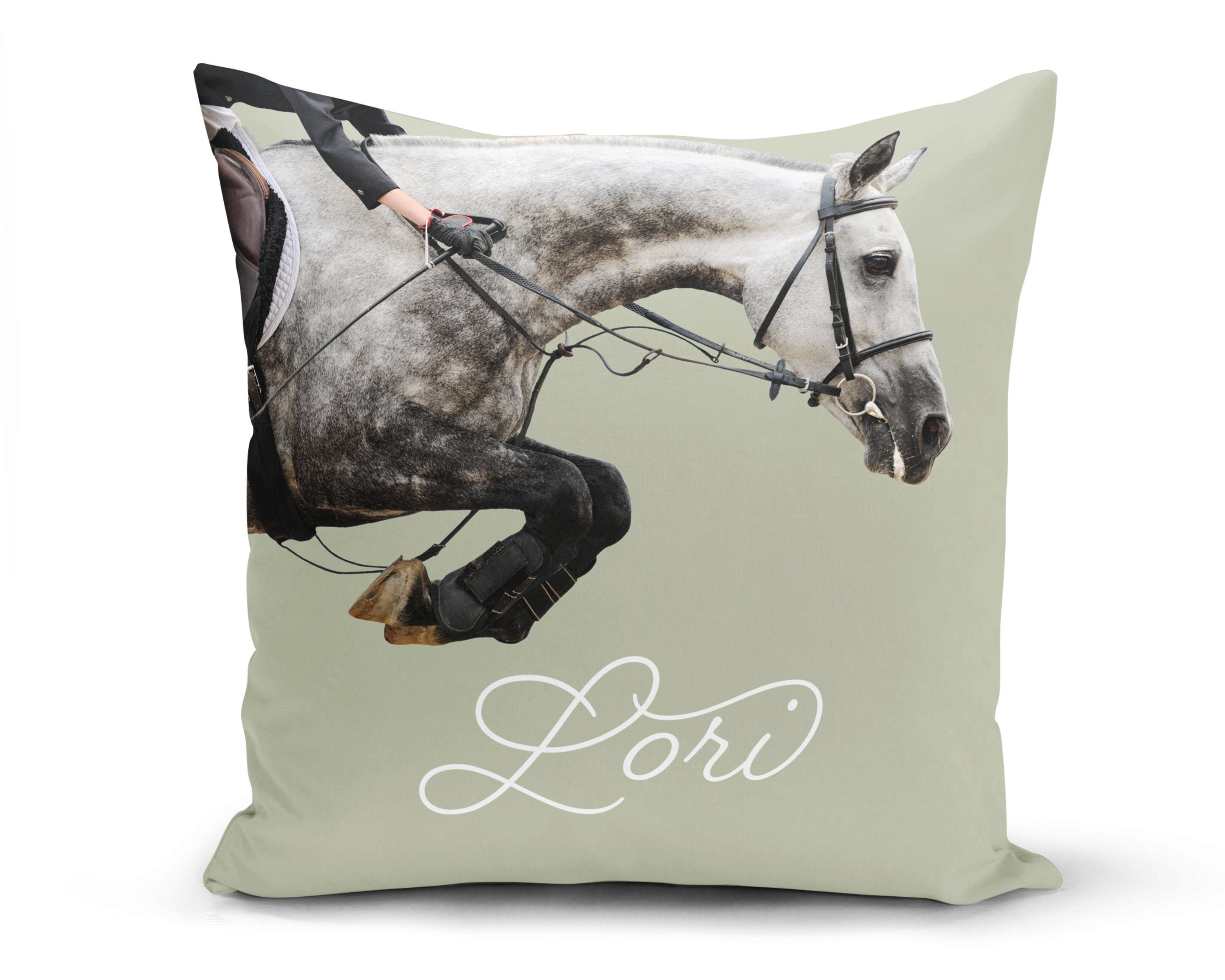 Horse Pillow Horse Gifts Personalized Throw Pillow Personalized Horse
