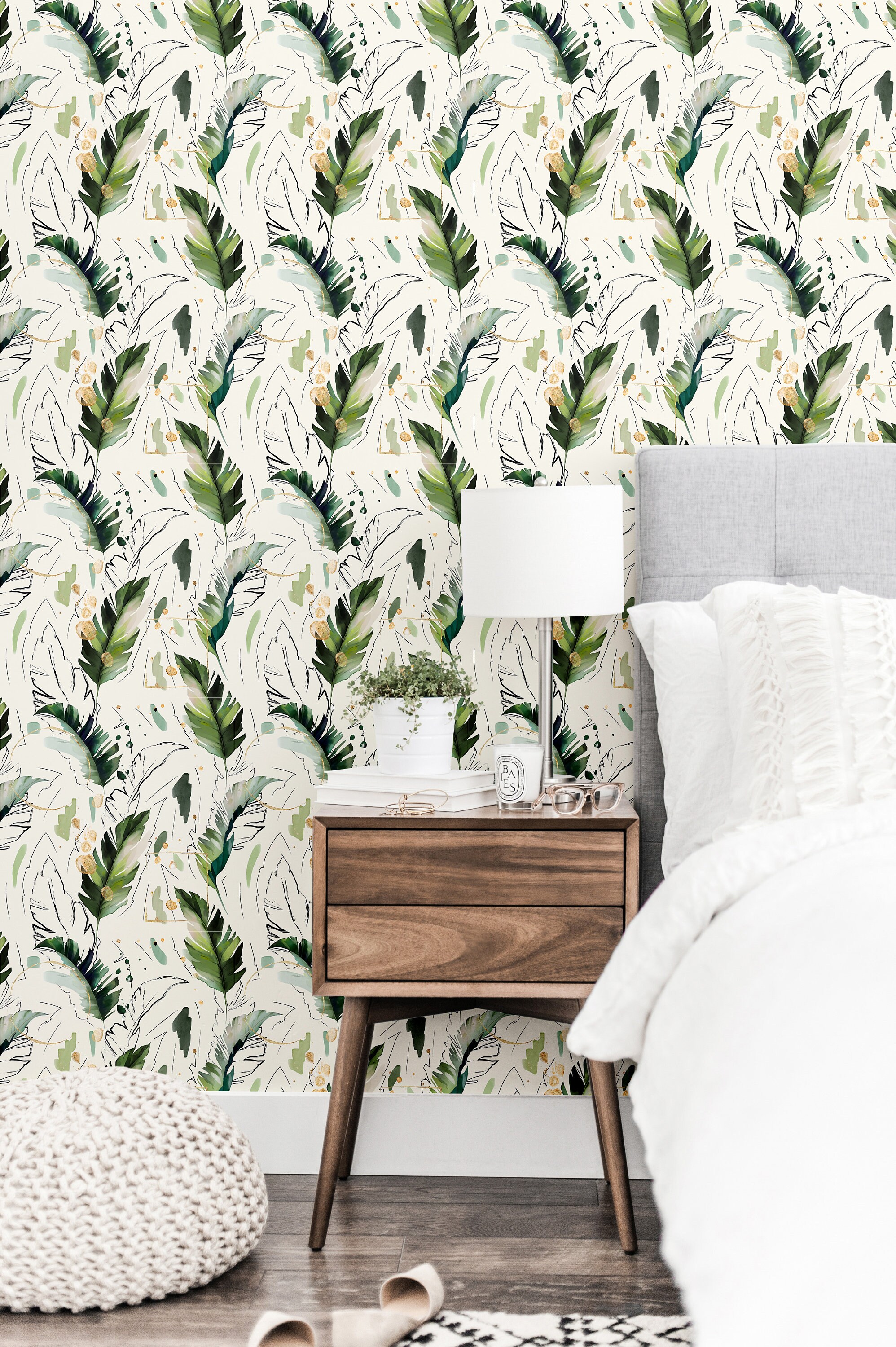 Peel and Stick Wallpaper Gold And Green Self Adhesive Etsy