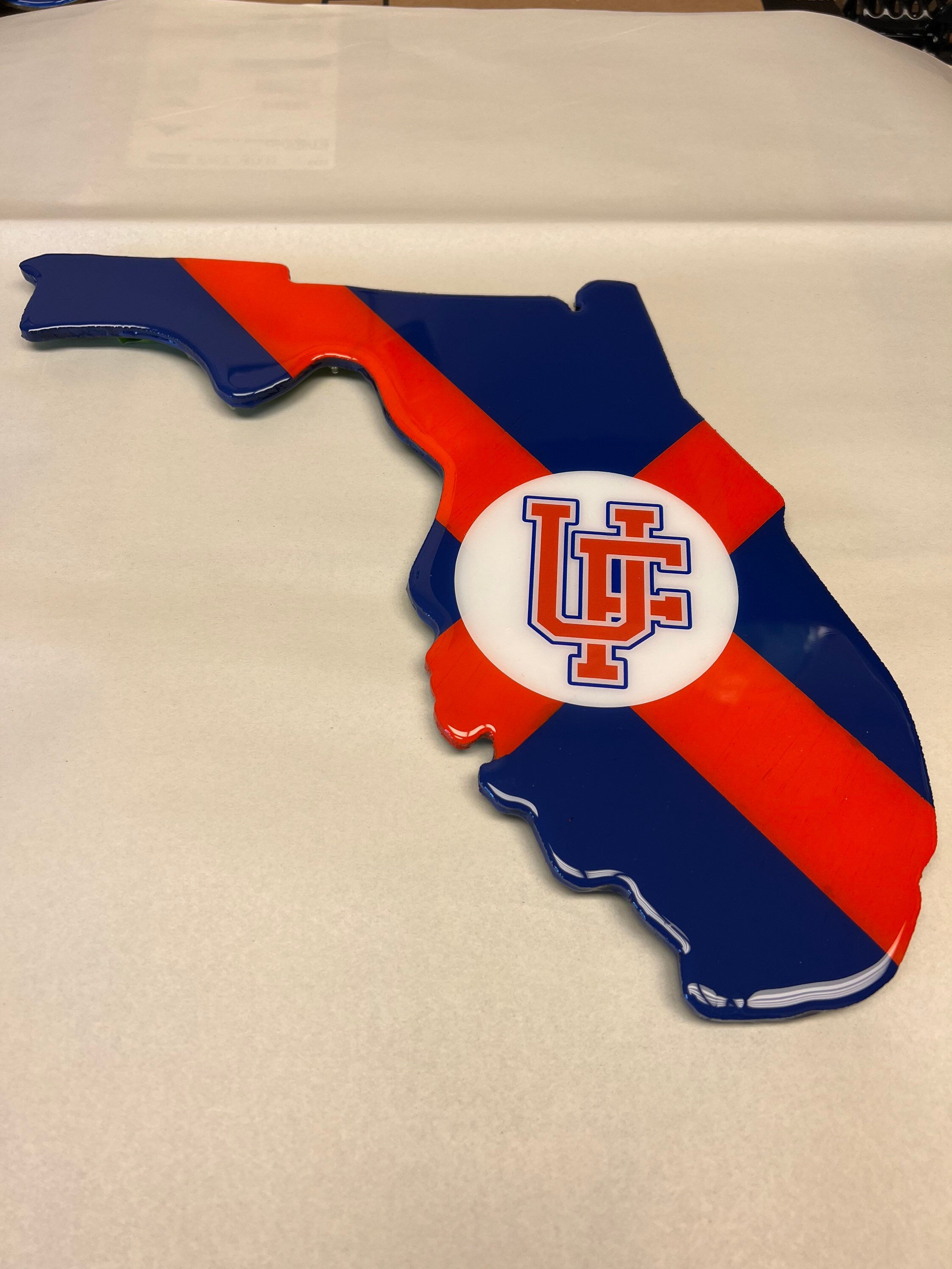 UF Logo Gators State of Florida Wall Art 