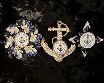 USNA Women's 50th Anniversary Brooch