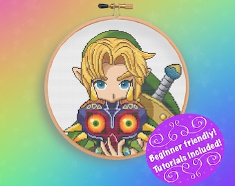 Majora's Mask Link Cross Stitch Pattern