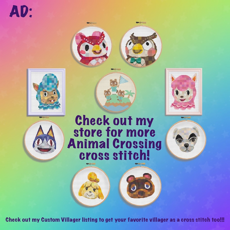Download Animal Crossing Isabelle Prism Style Cross Stitch Pattern Cross Stitch Art Collectibles Efp Osteology Org