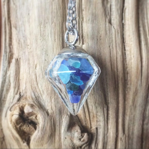 Glass Vial Pendant Etsy