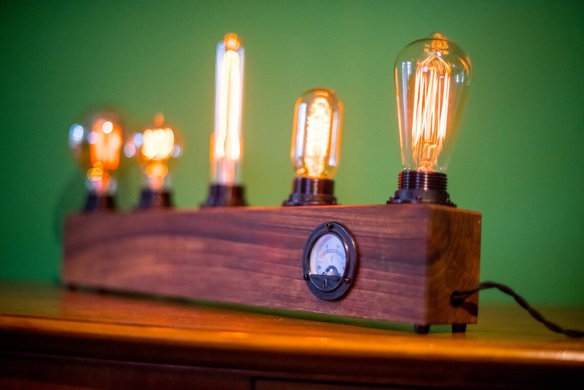 Edison Lamp Steampunk Lamp Industrial Lamp Accent Lamp / Table Lamp