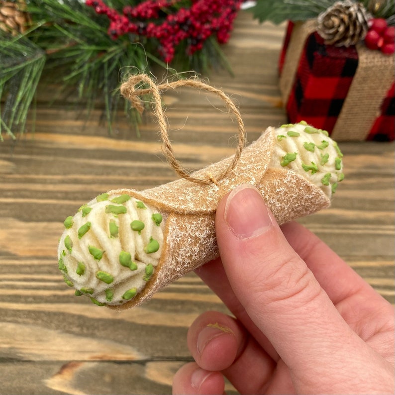 Cannoli Christmas Ornament 