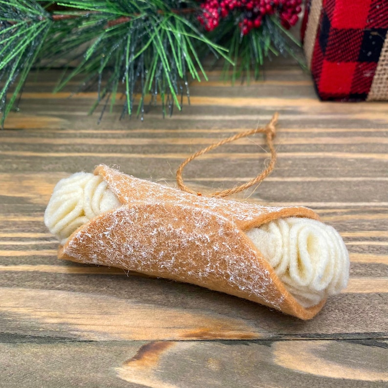 Cannoli Christmas Ornament 