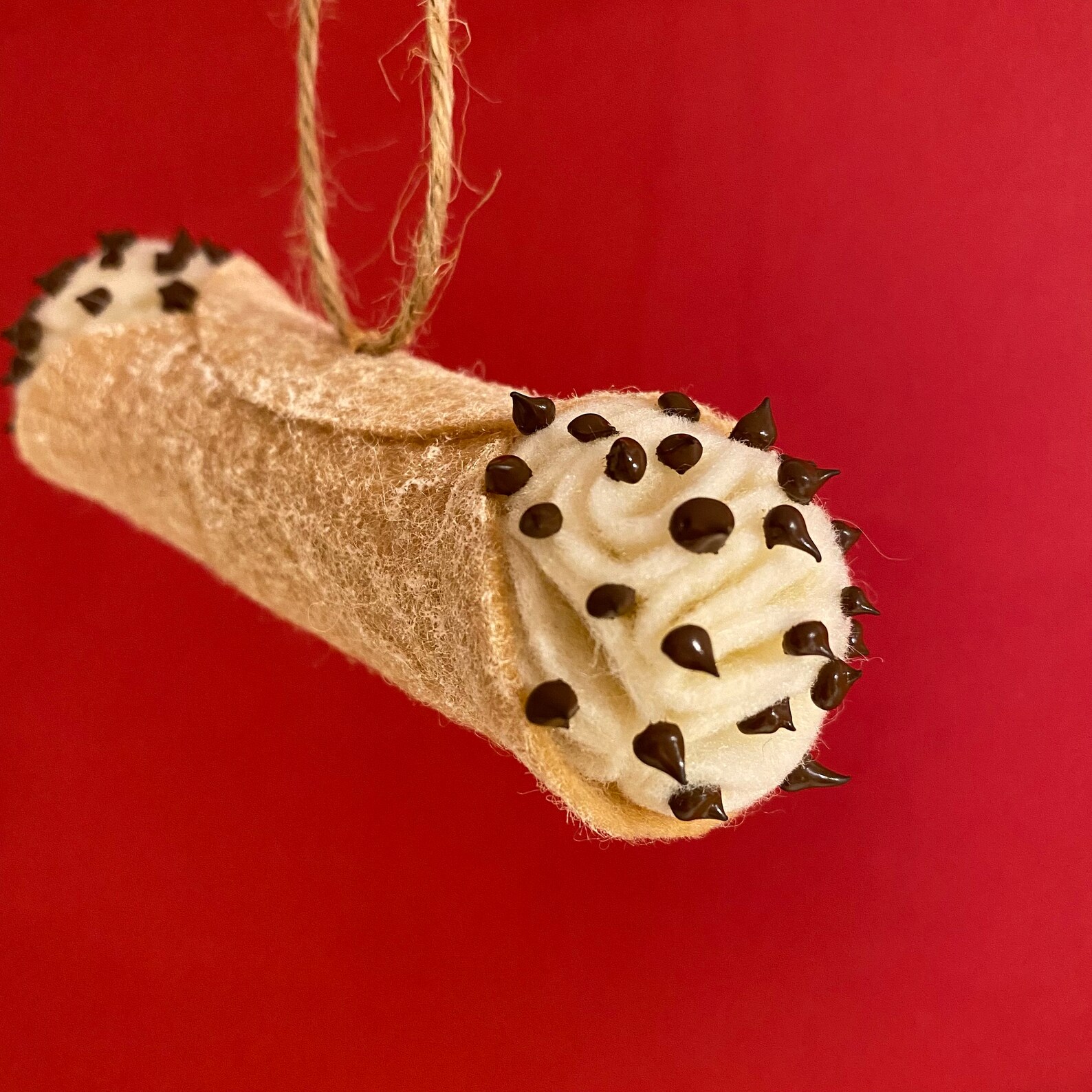 Cannoli Christmas Ornament 