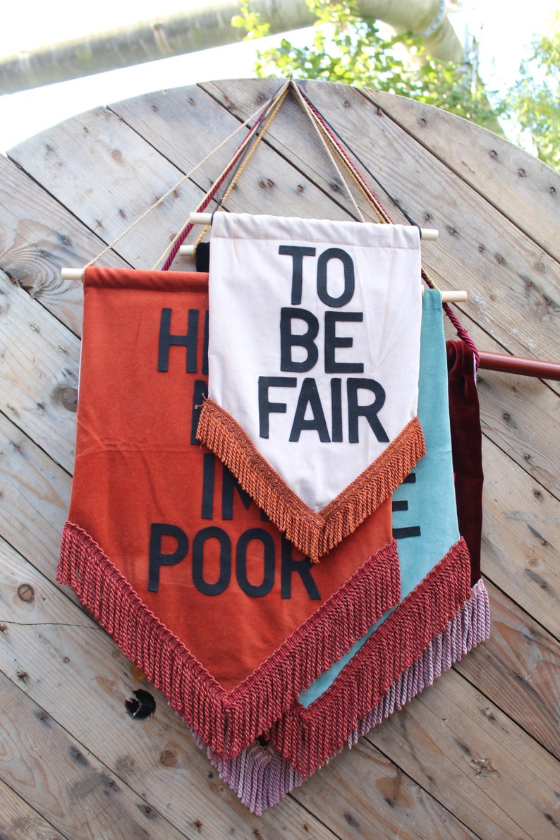 CUSTOM Vintage Velvet Wall Hanging Banner /flag / Personalised Etsy UK