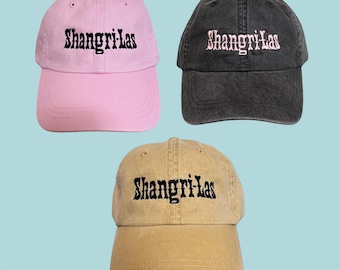 Shangri-Las vintage style pigment dyed dad hat cap