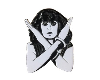 Exene Cervenka from X enamel pin inspired by Edward Colver