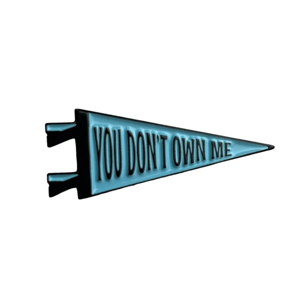 Lesley Gore "You Don't Own Me" pennant enamel pin