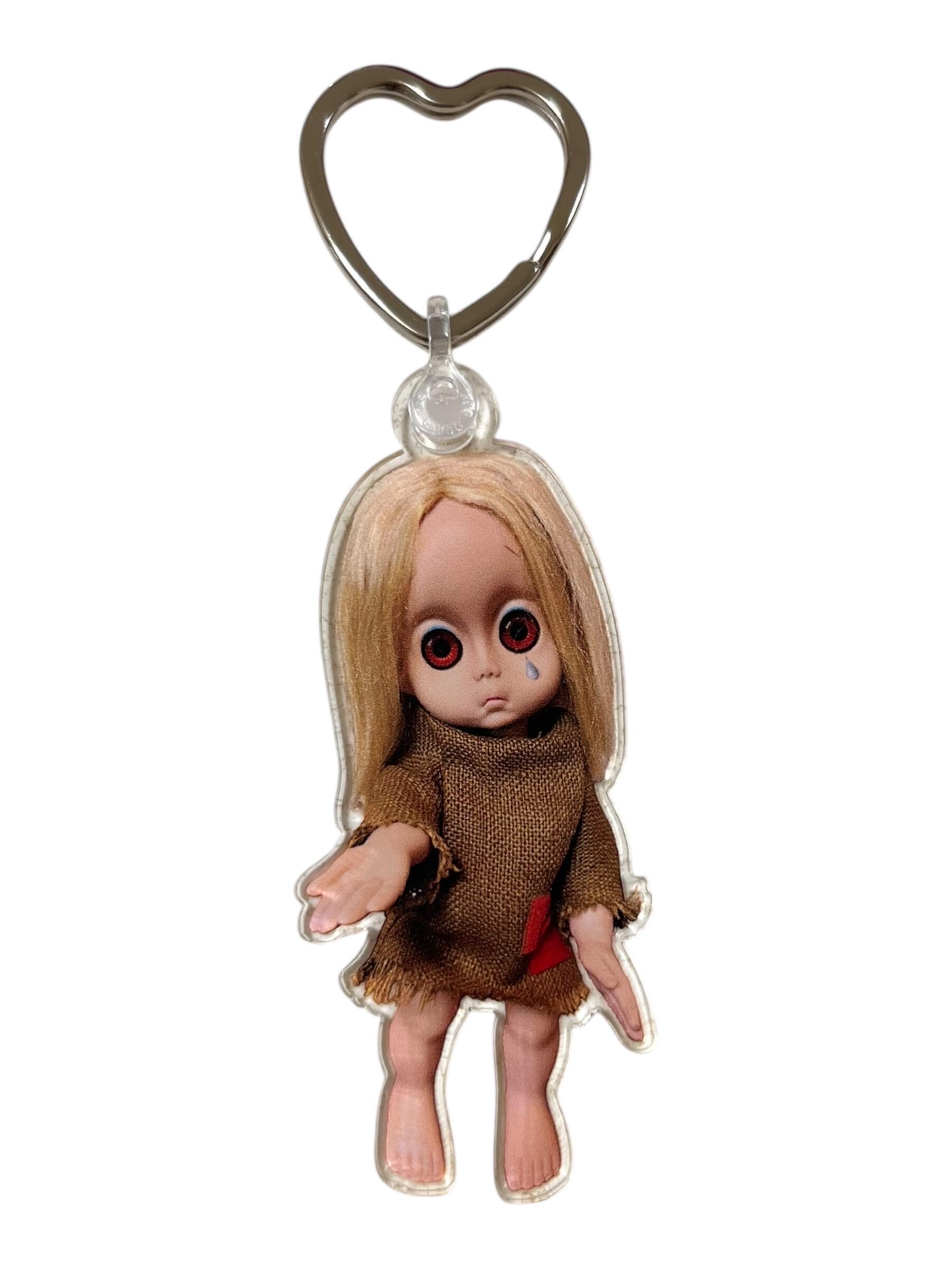 Little Miss No Name Acrylic Keychain With Heart Jump Ring - Etsy