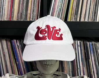 LOVE Arthur Lee white embroidered  dad hat cap