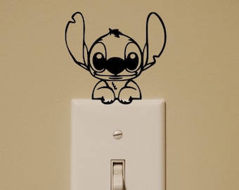 Stitch Light Switch Wall Decal