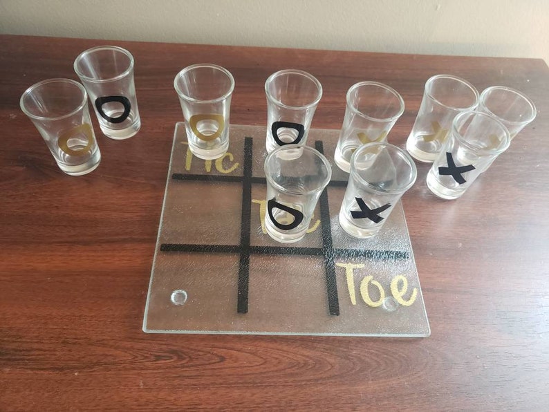 Drunk TicTac Toe Shot Glasses by Black Sheep Creationss Etsy