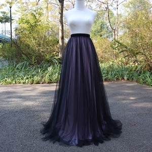 evening dresses for women/evening cocktail dress/tulle skirts for adults/black bridesmaid dresses/tulle bridesmaid skirt