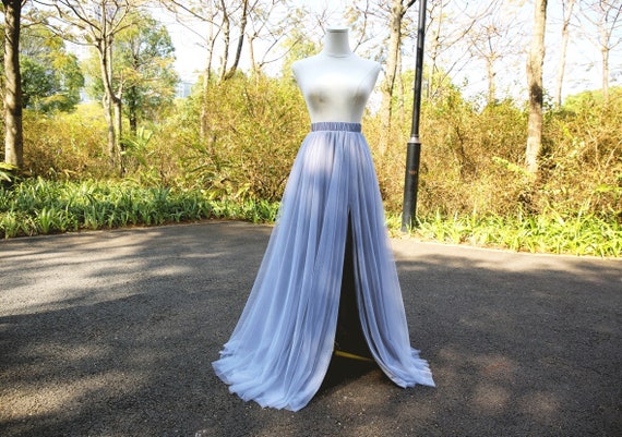 Long tulle skirt with split Clearance
