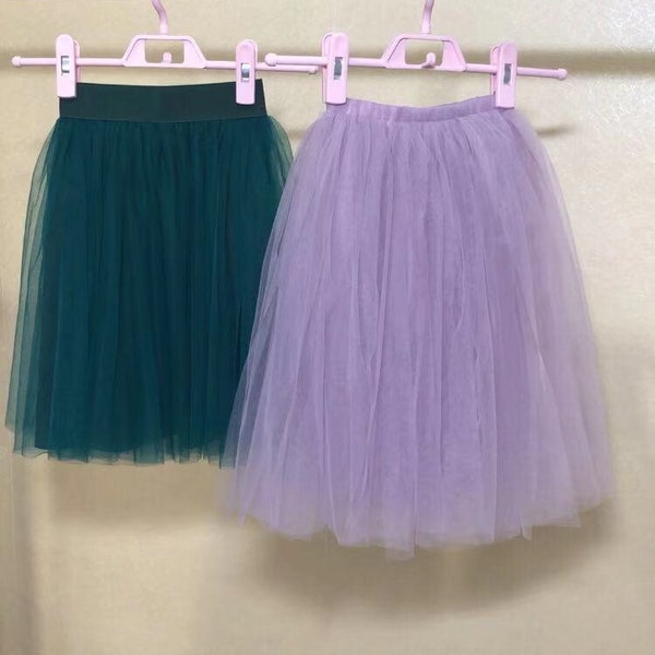 Jupe en tulle fille fleur de mariage, cadeau d’anniversaire fille Jupe de ballet pour filles, tutu princesse, jupe en tulle pour tout-petits。