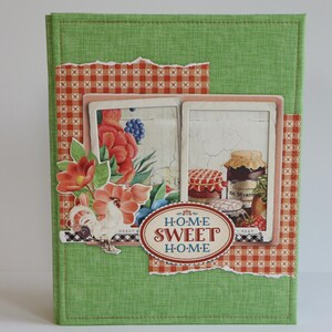 Album di famiglia, libro di ricette, album di storie di cucina, album fotografico fatto a mano, album di ritagli
