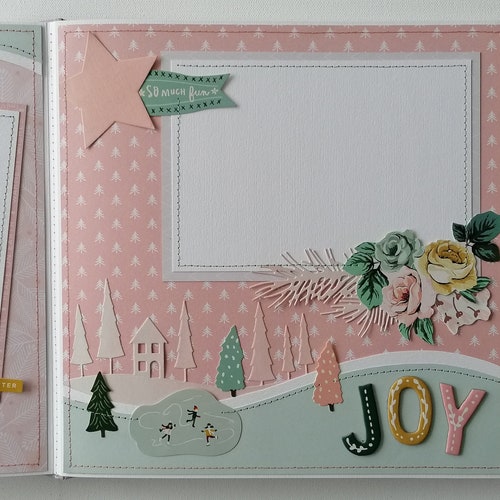 Winter scrapbook, shops handmade photo album, art book, to keep your memories bright