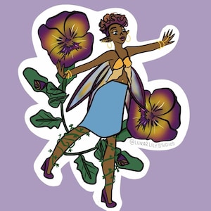 Sticker STEENBOK: Zodiac Fairy-sticker