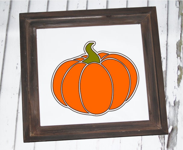 Download Pumpkin Svg Layered Pumpkin Pumpkin Svg Dxf File Silhouette Etsy