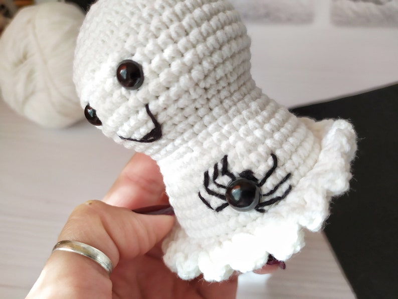 Plushie pattern Plush pattern Halloween ghost making Amigurumi toys PDF Spooky Crochet ghost pattern