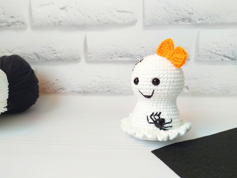 Plushie pattern Plush pattern Halloween ghost making Amigurumi toys PDF Spooky Crochet ghost pattern